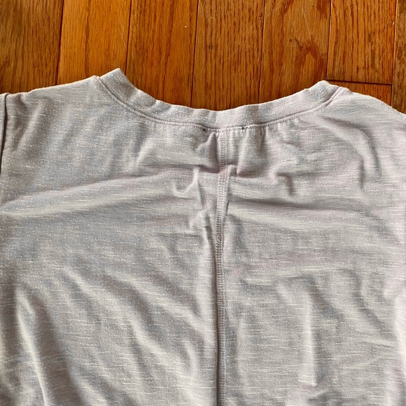 light pastel purple muscle tee ruched tank top - Picture 8 of 8